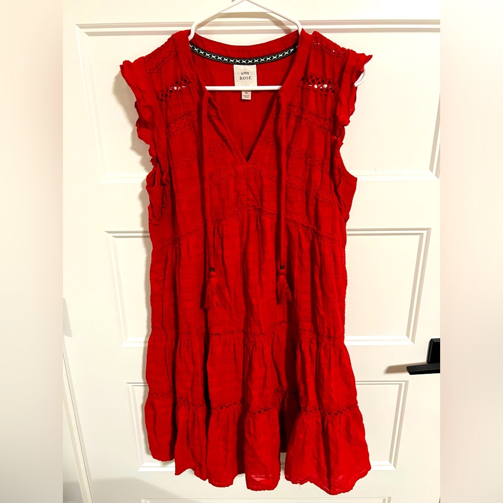 Knox Rose Red Casual Dress, Medium